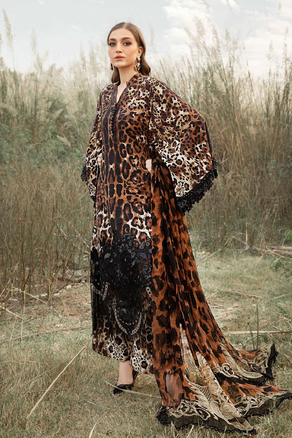 Maria.B. Printed Embroidered Lawn'25 - MPT-2409-B - TC-1143