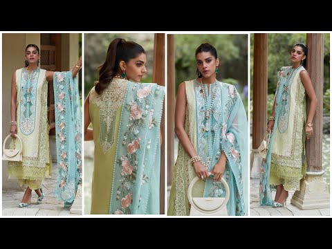 Crimson X Saira Shakira Luxury Lawn 2024 - Mountain Love - D6 A - TC-612