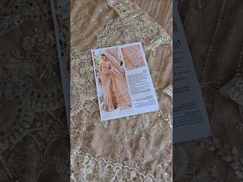 Maria.B. Mbroidered Eid Edition Chiffon Saree - BD-2801 - TC-1010