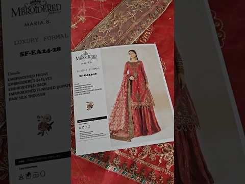 Maria.B. Luxury Formal Embroidered Suit SF-EA24-28 - TC-1089