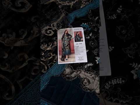 Maria.B. Winter Luxe 3 Piece Unstitched Embroidered Velvet Suit | DL-1208 - TC-1385