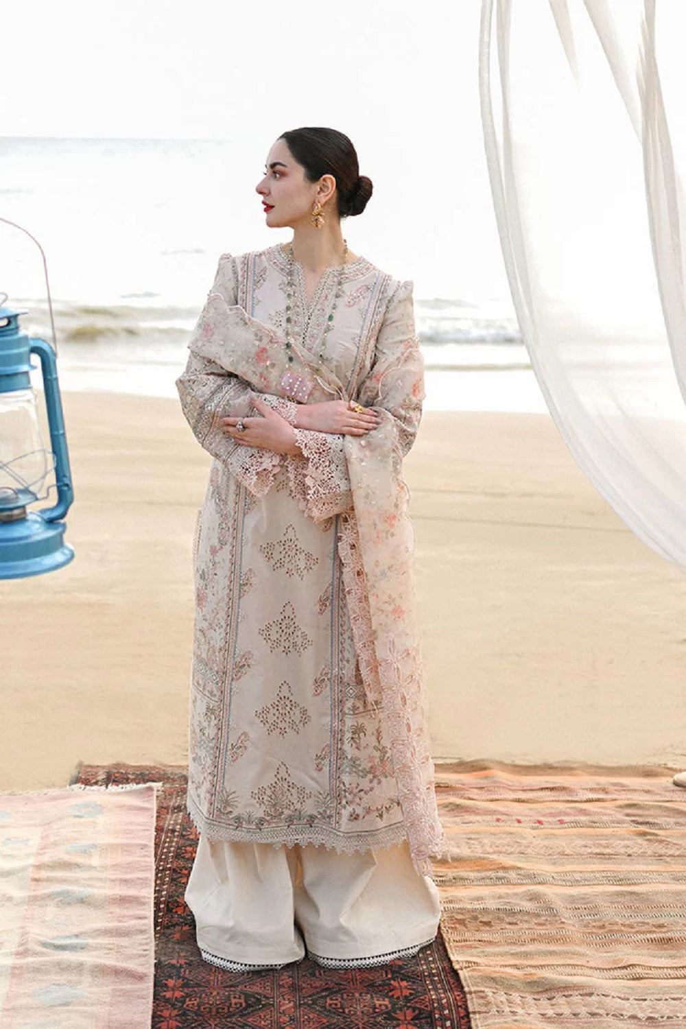 Qalamkar - ساحل LUXURY LAWN - SP-03 - Khansa - TC-464