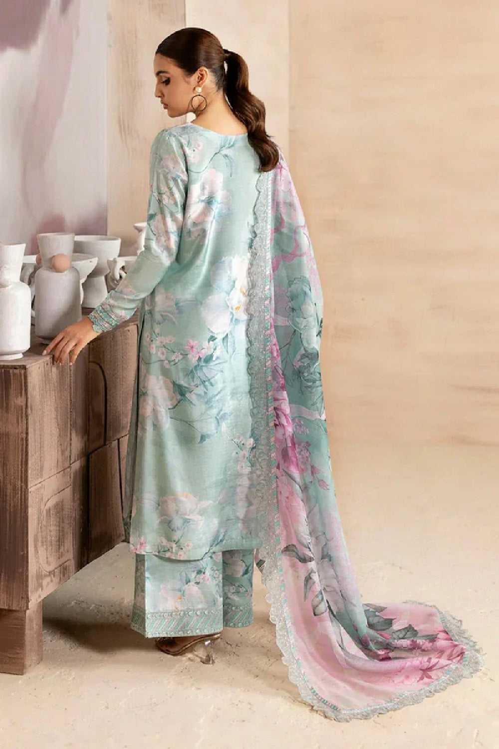 Ramsha Embroidered Lawn Edition'25 J-502 - TC-1227