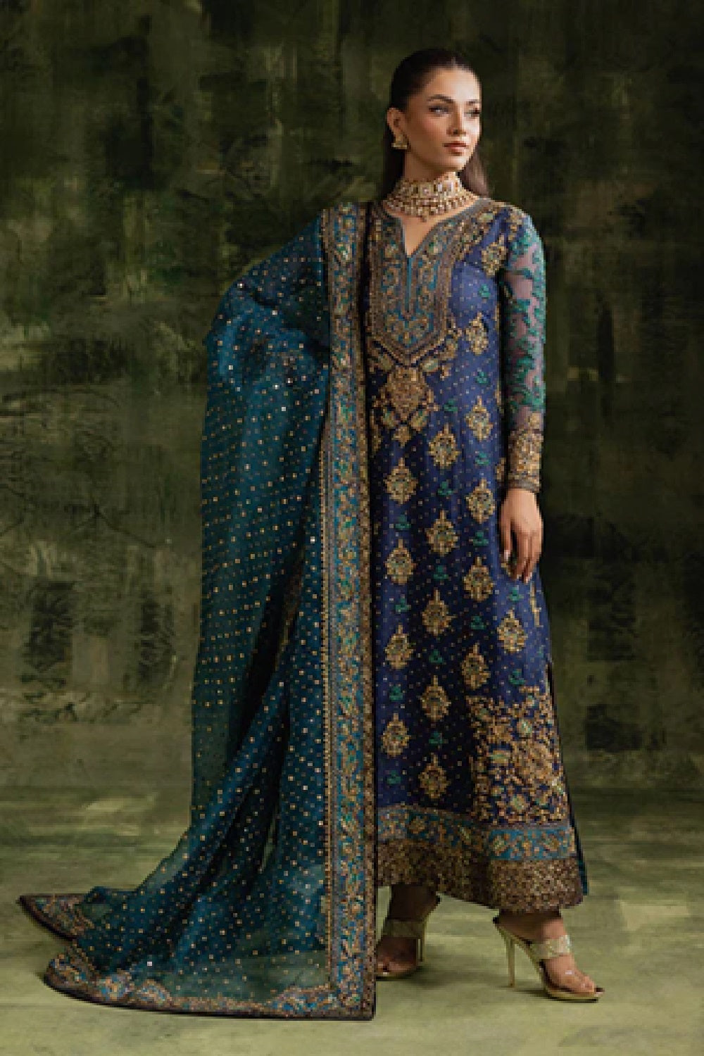 Sara Naqvi SHAHBANO Luxury Hand Embellished Chiffom Wedding Edition - TC-1425