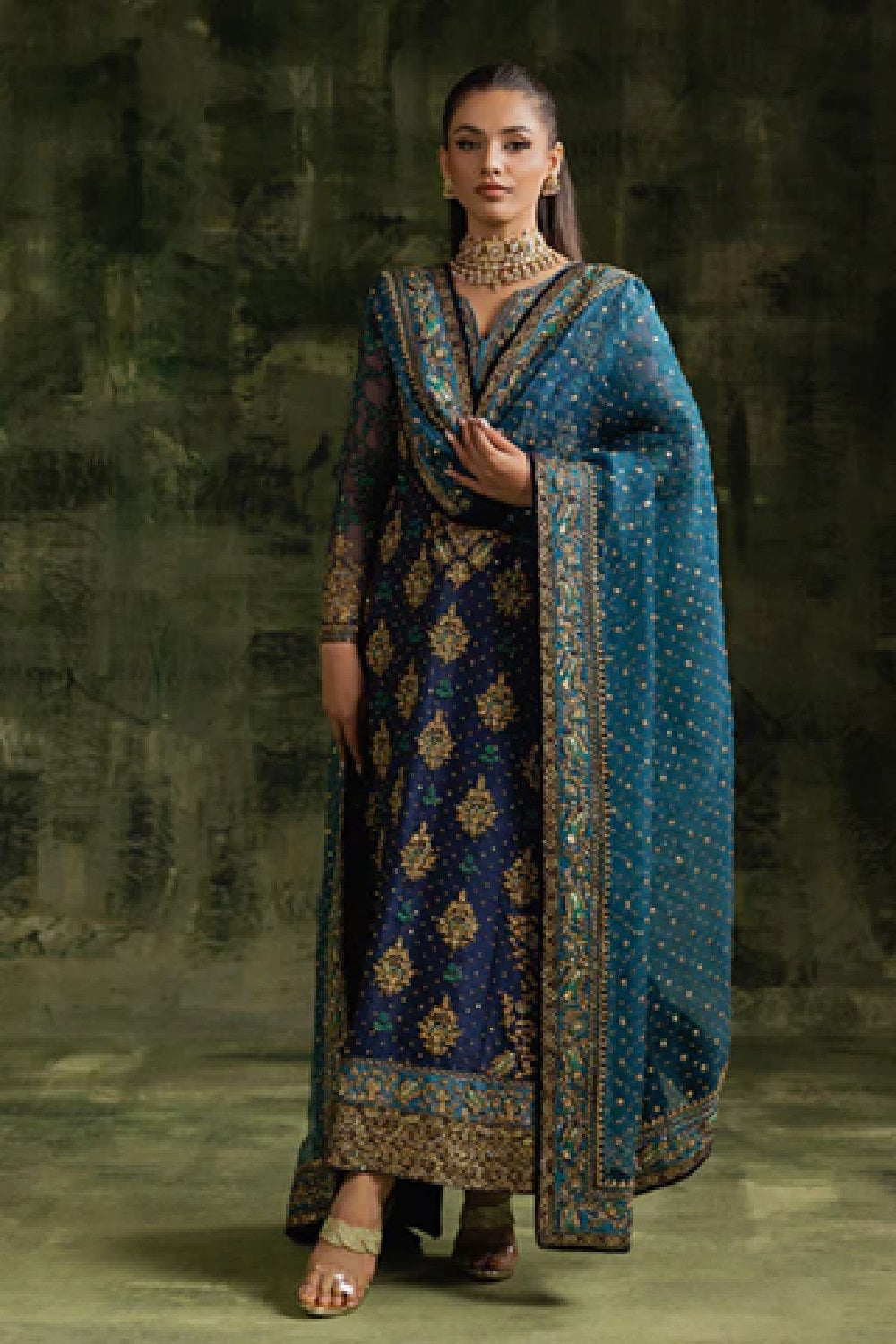 Sara Naqvi SHAHBANO Luxury Hand Embellished Chiffom Wedding Edition - TC-1425