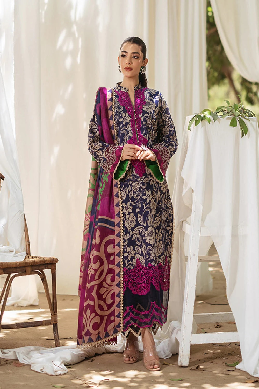 Zainab Chottani Tahra Lawn'24 - TAMARA - D 7B - TC-1023