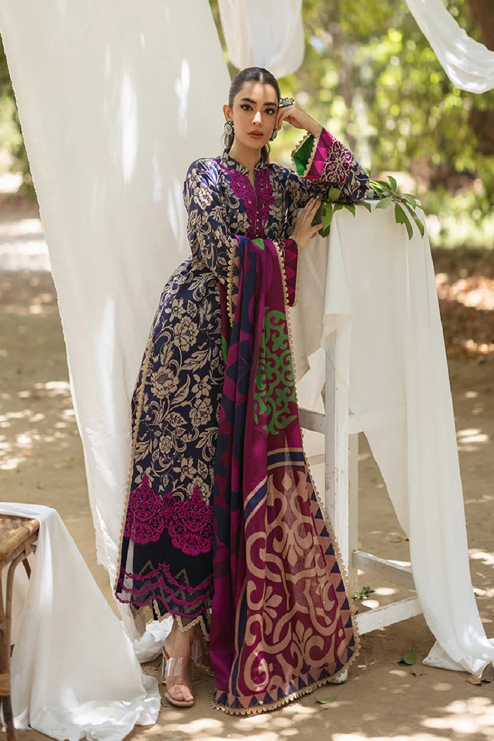 Zainab Chottani Tahra Lawn'24 - TAMARA - D 7B - TC-1023