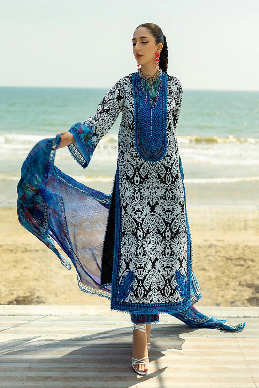Zainab Chottani Tahra Lawn'25 - BELLA-07-UNS - TC-1336