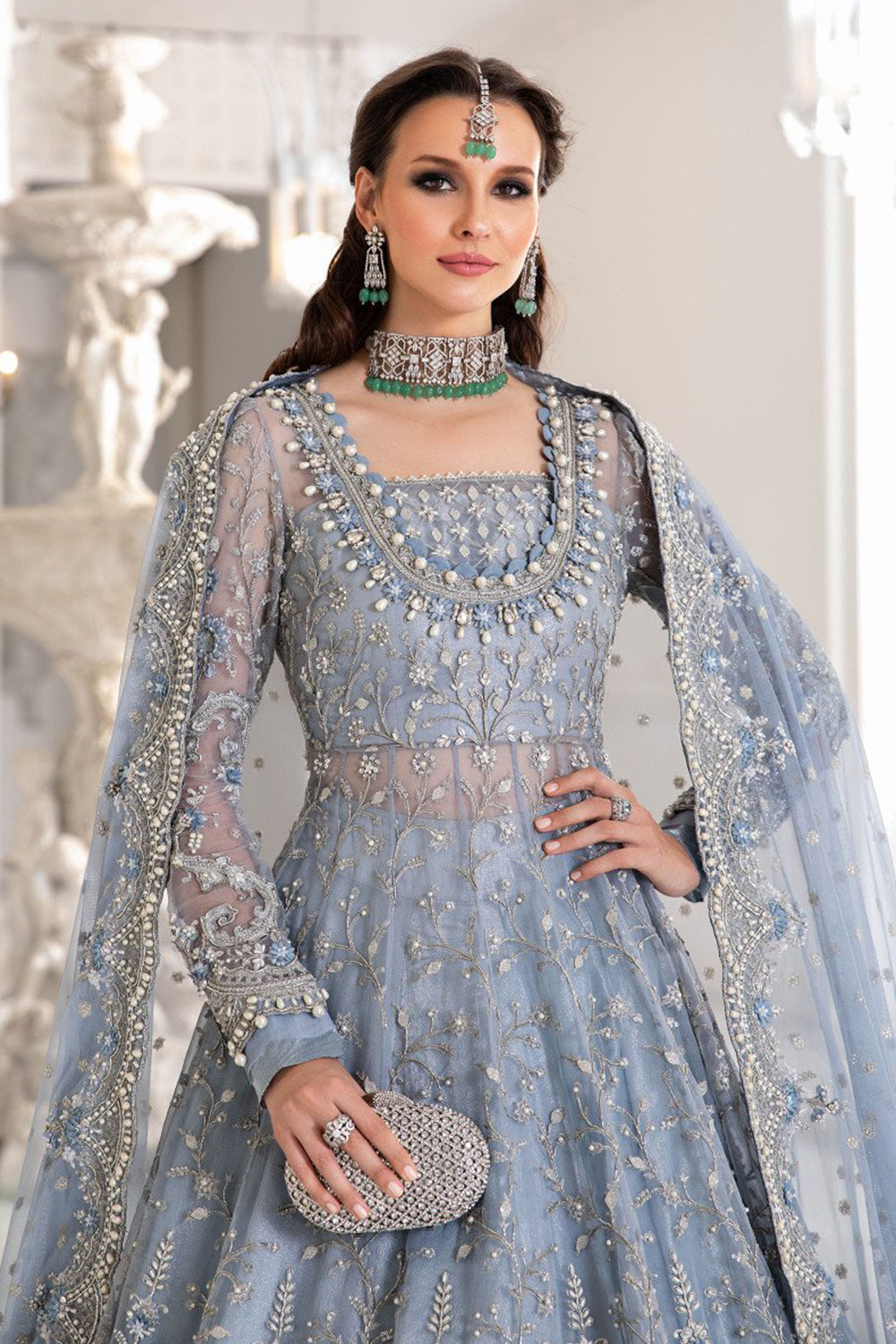 Maria B Wedding Formal Couture Vol-6 25" - Maxi - MC-041 - TC-222