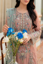 Luxury Handworked Chiffon 3PC Stitched Suit – Fancy Designer Edition TC-1610