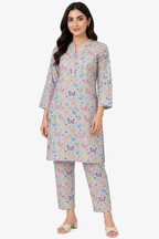 Premium Printed Pure AirJet Lawn 2 Piece Suit | Shirt & Trouser - TC-1677