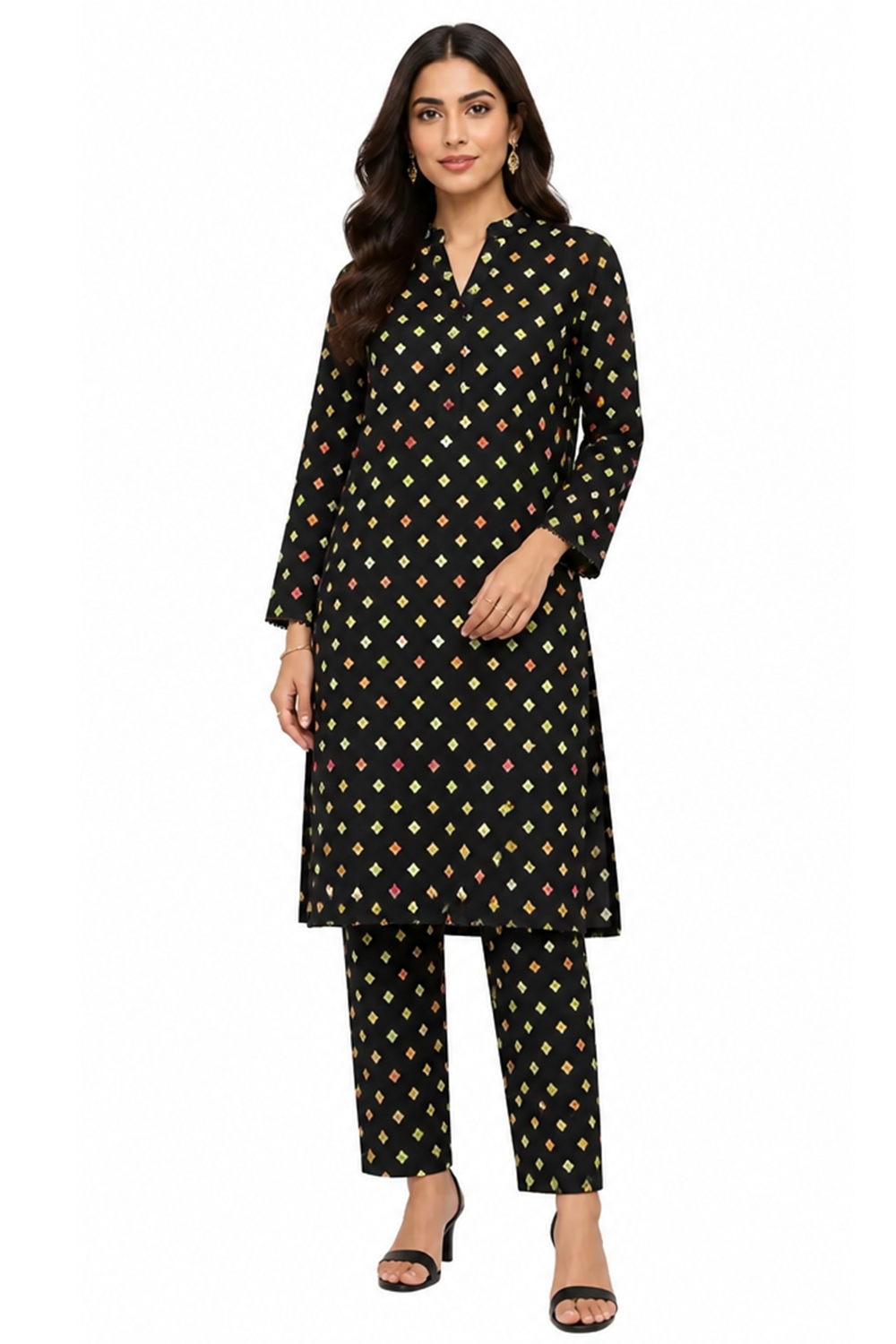 Premium Printed Pure AirJet Lawn 2 Piece Suit | Shirt & Trouser - TC-1680