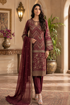 Luxury Handworked Lawn 3PC Stitched Suit – Fancy Designer Edition TC-1611