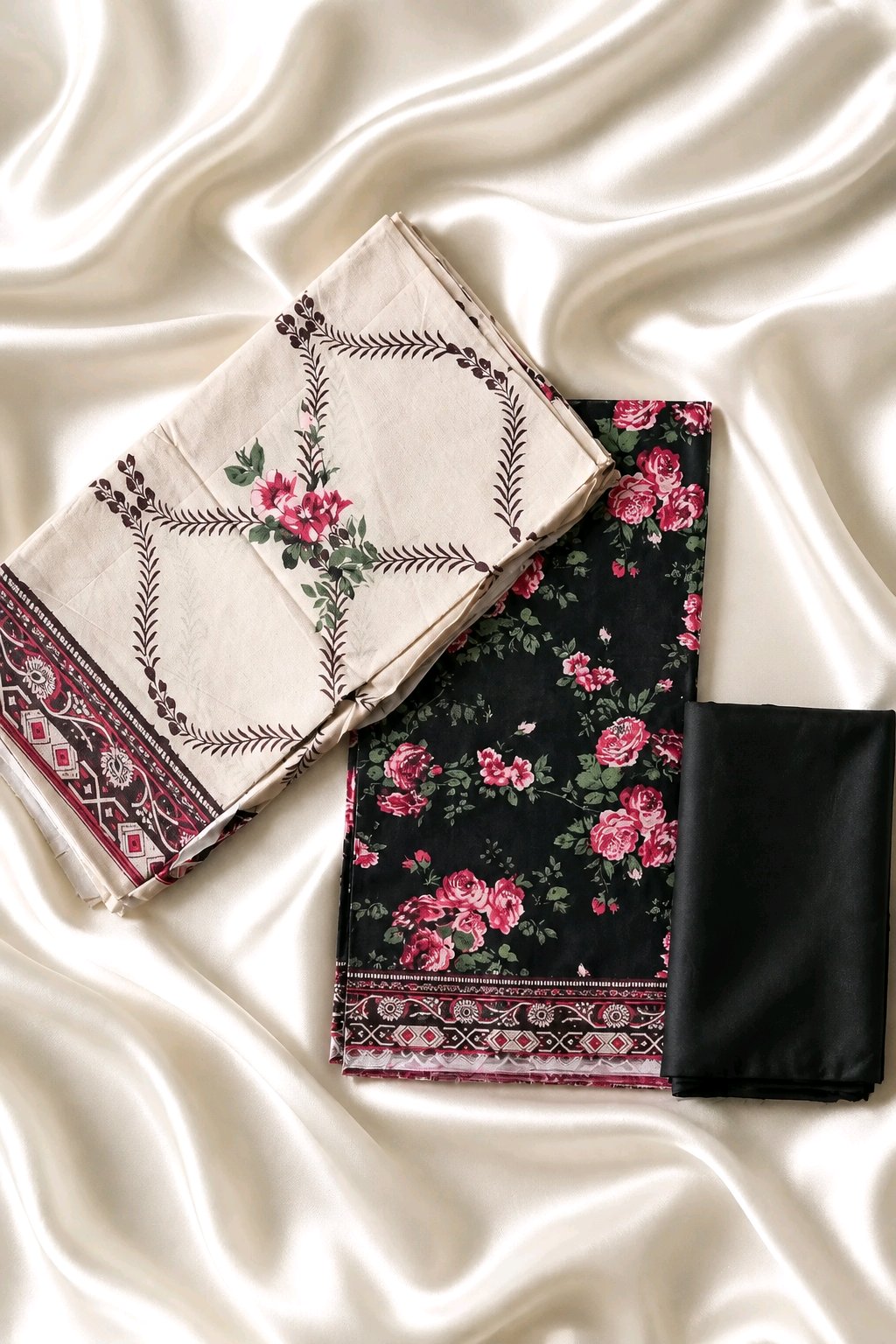 Bin Saeed Premium Printed Pure AirJet Lawn 3 Piece Suit - TC-1716