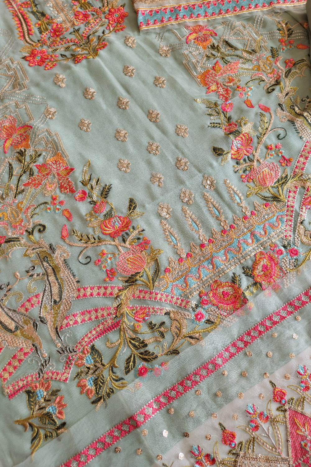 Baroque CHANTELLE Embroidered Chiffon Collection'23 - Capri Sea - CH07-01 - TC-37