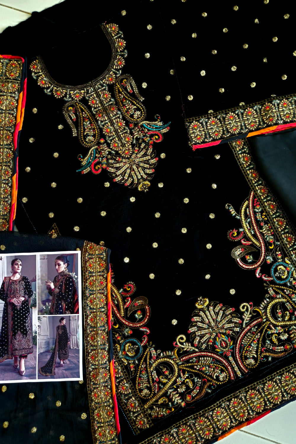 Asim Jofa - The Ayeza Edit - Royal Velvet Collection - AJAM-02 - Better Then Original - TC-631