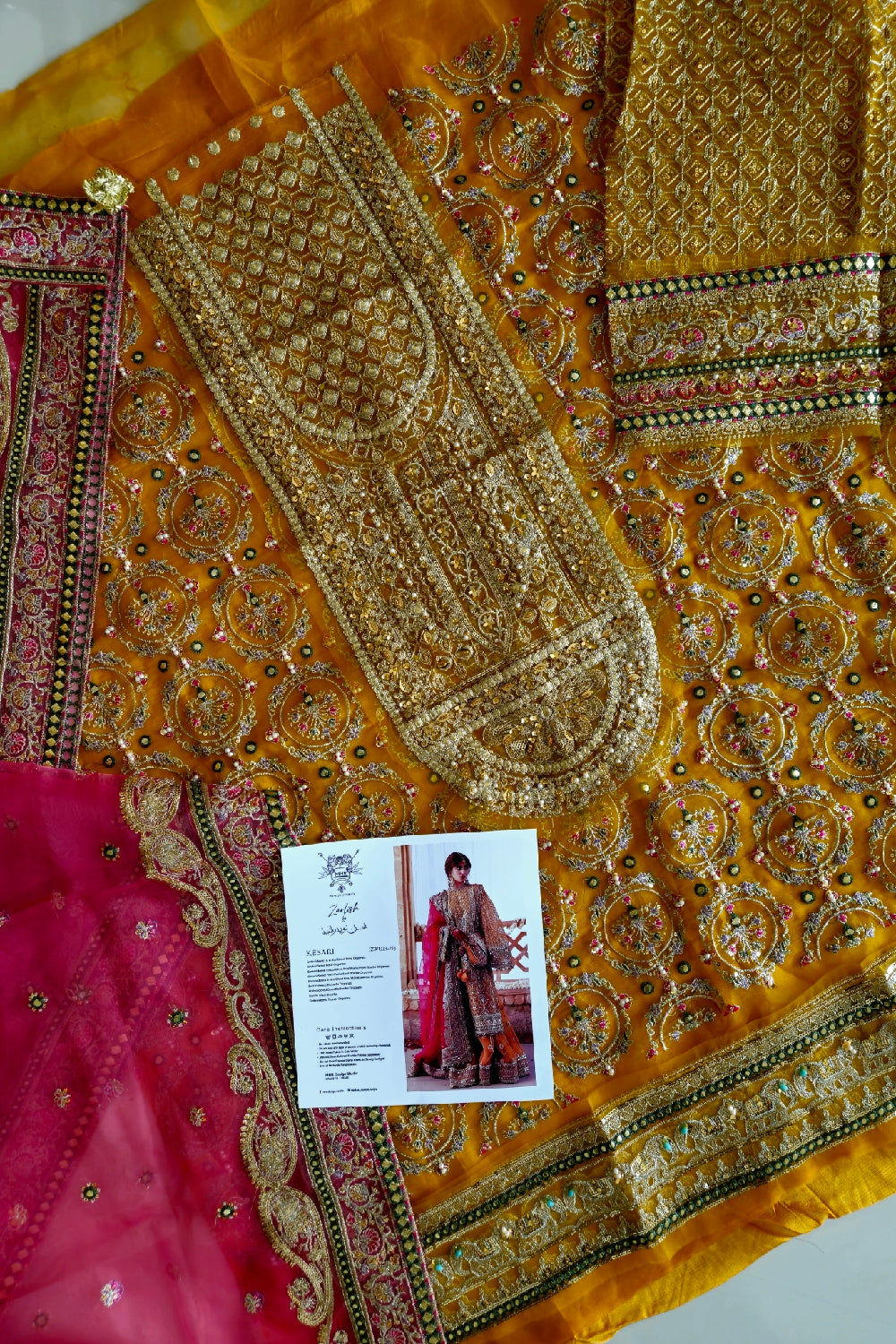 MNR - SAGAR KINARE by Mohsin Naveed Ranjha Wedding Festive'25 - KESARI - TC-525