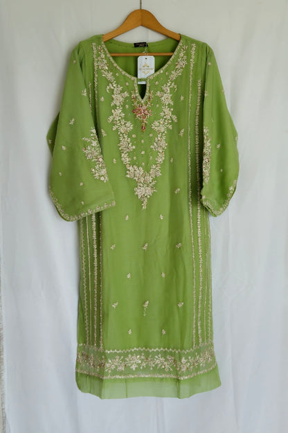 Agha Noor (Stitched) 2Pc Chiffon Heavily Embroidered TC-938