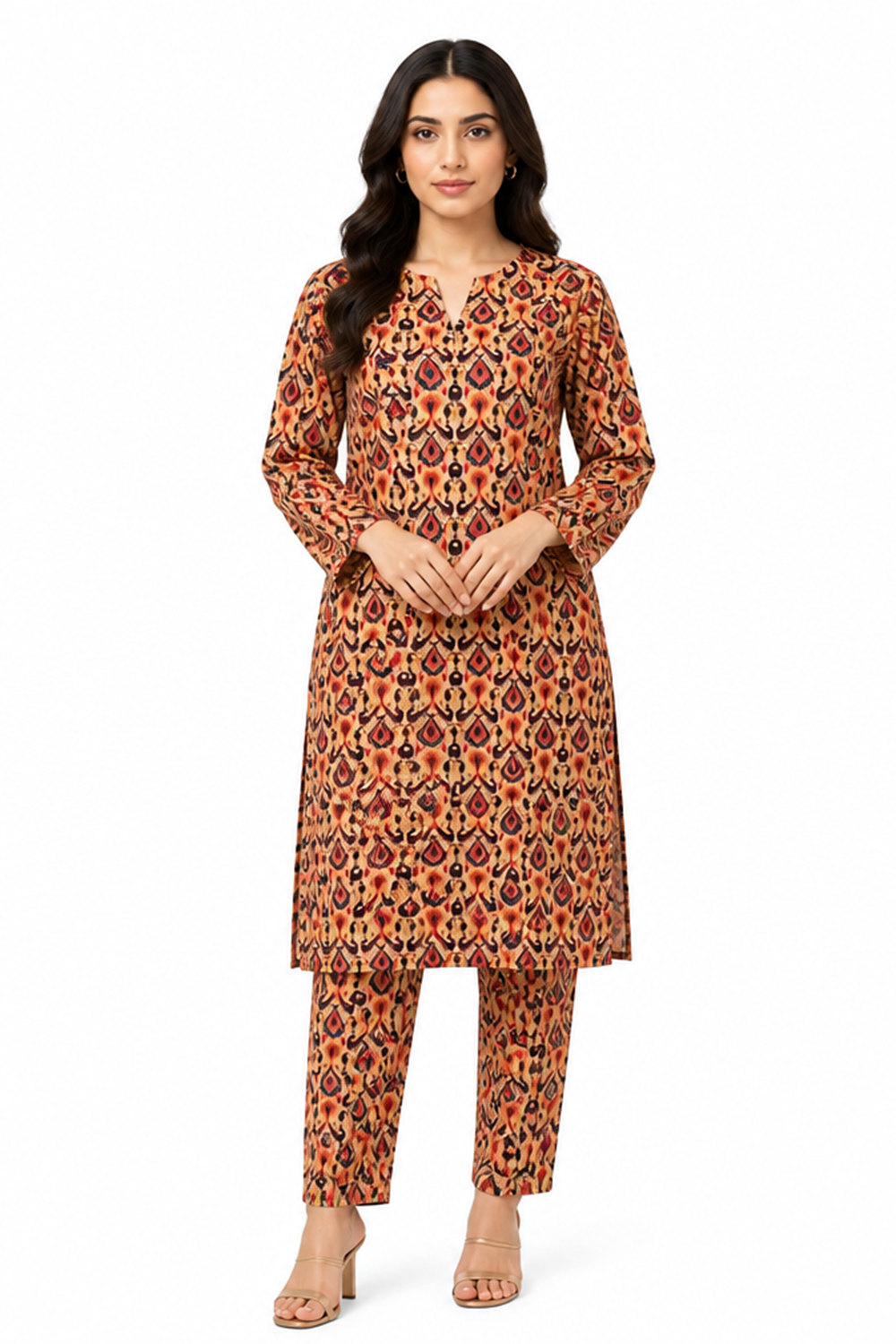 Premium Printed Pure AirJet Lawn 2 Piece Suit | Shirt & Trouser - TC-1687