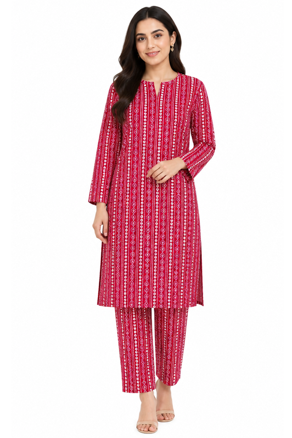 Premium Printed Pure AirJet Lawn 2 Piece Suit | Shirt & Trouser - TC-1695