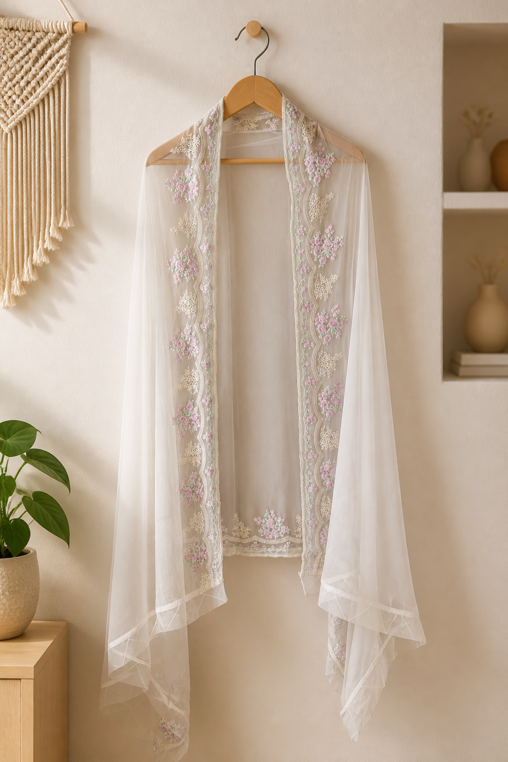 Agha Noor (Stitched) 2Pc 100% Bamber Pure Chiffon Heavily Embroidered - TC-1185