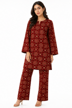Premium Printed Pure AirJet Lawn 2 Piece Suit | Shirt & Trouser - TC-1698
