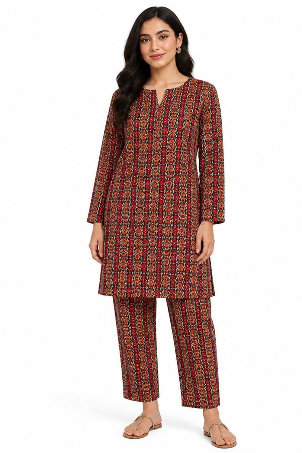 Premium Printed Pure AirJet Lawn 2 Piece Suit | Shirt & Trouser - TC-1703