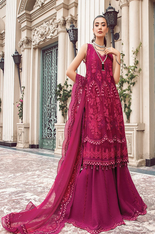 Maria B. Embroidered Lawn Collection - Magenta Pink - TC-747