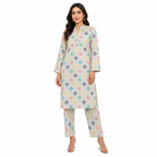 Premium Printed Pure AirJet Lawn 2 Piece Suit | Shirt & Trouser - TC-1675