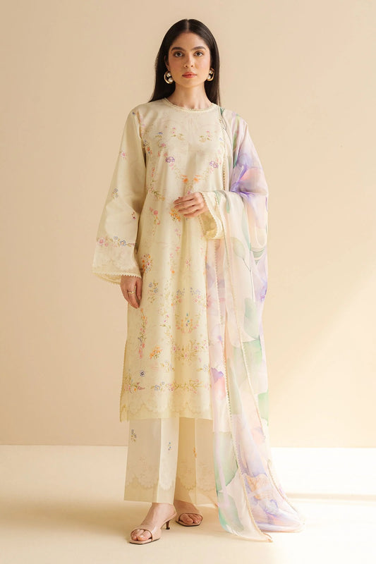 Original Factory Leftover Coco by Zara Shahjahan Digital Print Lawn - Aria-3B - TC-1311