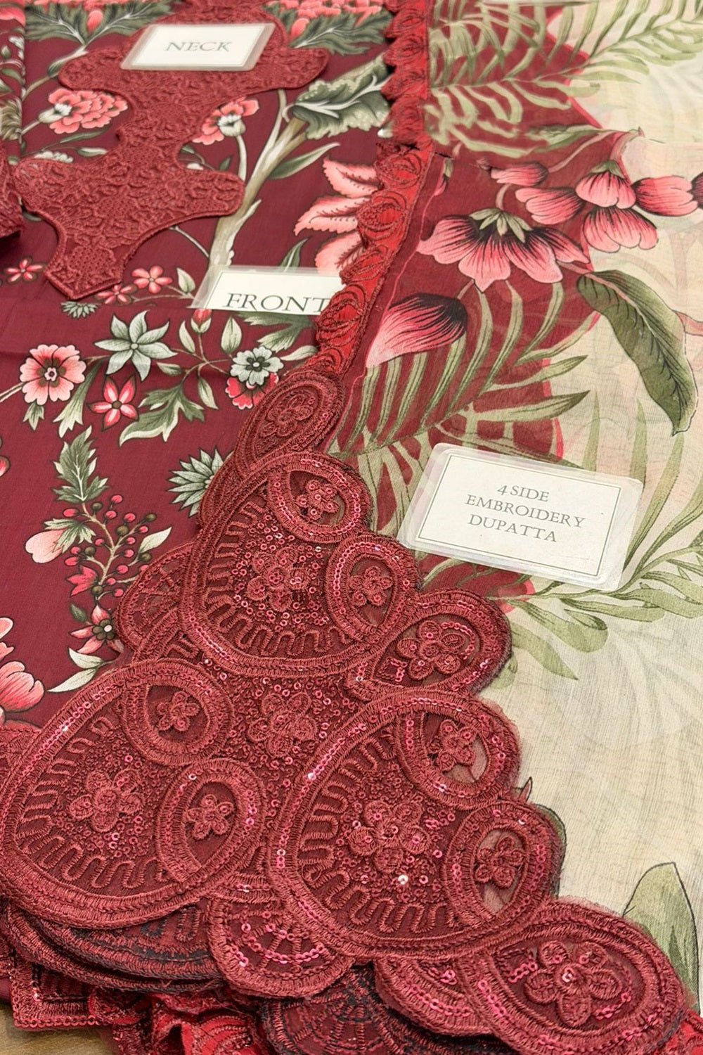 Maria.B Lawn Embroidered & Printed MPT-2709-A - TC-1485