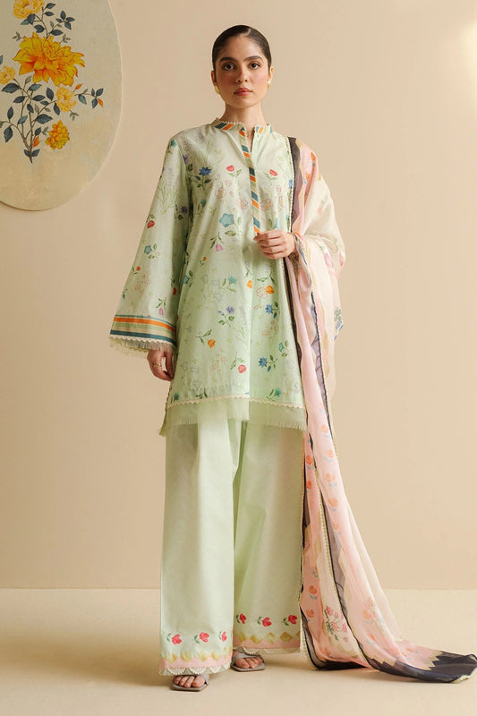 Original Factory Leftover Coco by Zara Shahjahan Digital Print Lawn - Kaia-9A - TC-1298