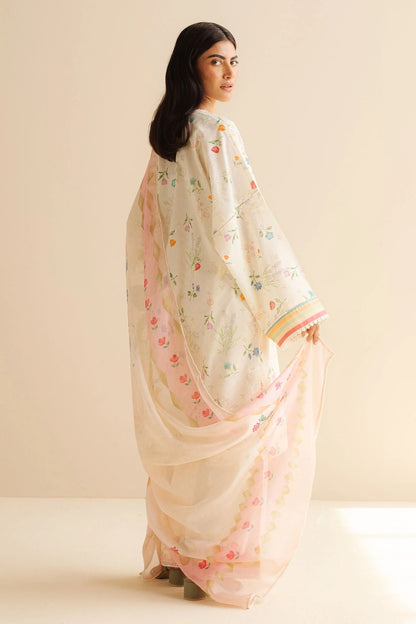 Original Factory Leftover Coco by Zara Shahjahan Digital Print Lawn - Kaia-9B - TC-1299