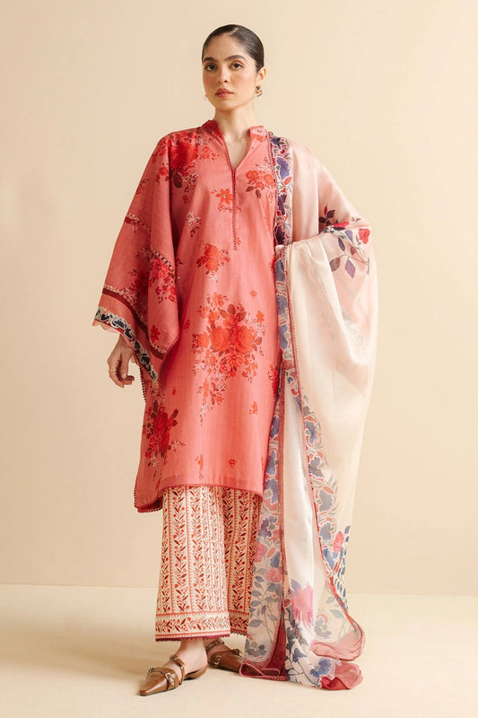 Original Factory Leftover Coco by Zara Shahjahan Digital Print Lawn - Leya-1A - TC-1314