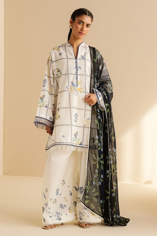 Original Factory Leftover Coco by Zara Shahjahan Digital Print Lawn - Luna-10A - TC-1297
