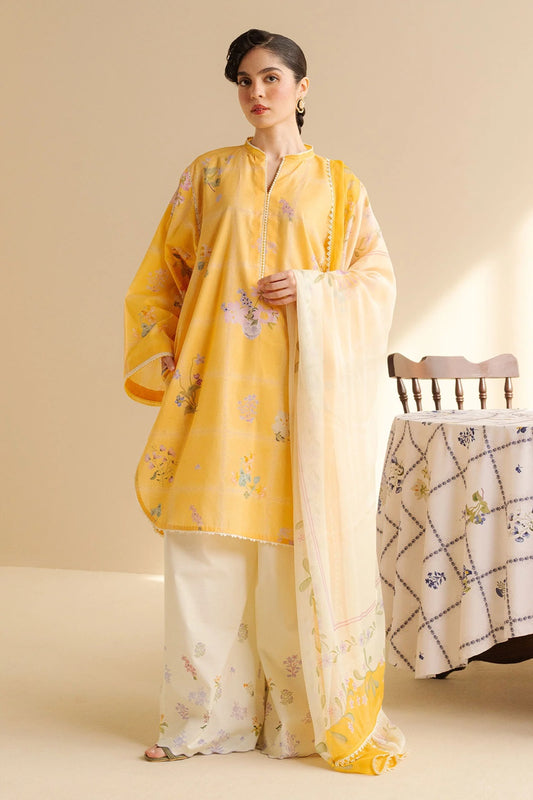 Original Factory Leftover Coco by Zara Shahjahan Digital Print Lawn - Luna-10B - TC-1296
