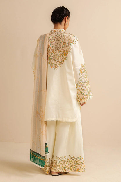 Original Factory Leftover Coco by Zara Shahjahan Digital Print Lawn - Nisa-4A - TC-1308
