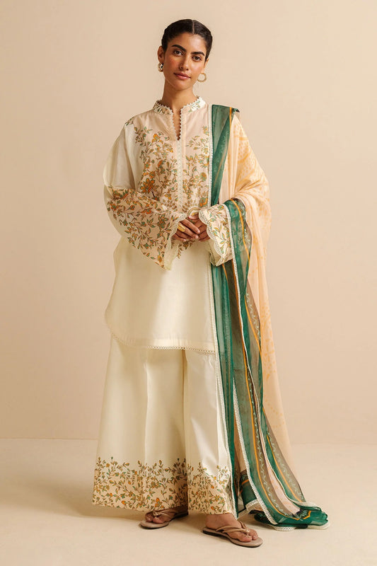 Original Factory Leftover Coco by Zara Shahjahan Digital Print Lawn - Nisa-4A - TC-1308