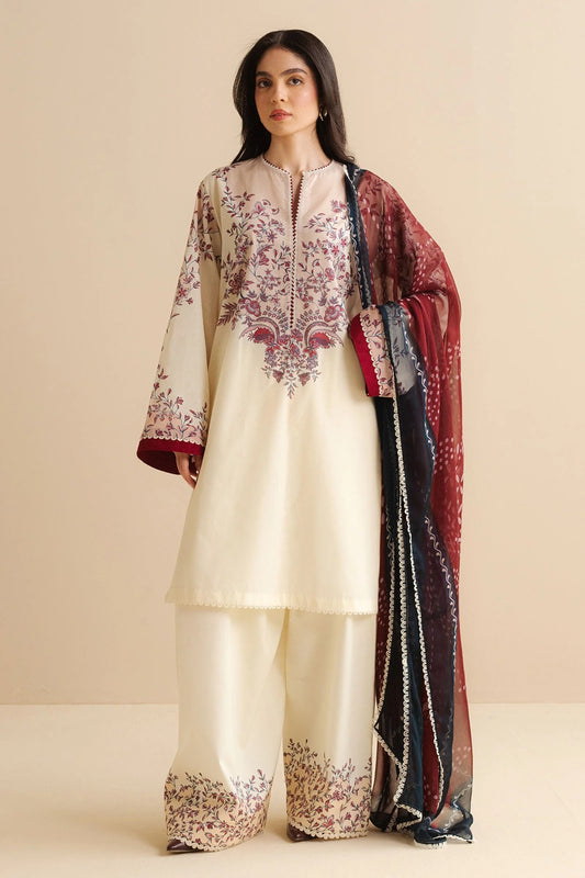 Original Factory Leftover Coco by Zara Shahjahan Digital Print Lawn - Nisa-4B - TC-1309