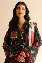 Original Factory Leftover Coco by Zara Shahjahan Digital Print Lawn - Nyra-5A - TC-1306