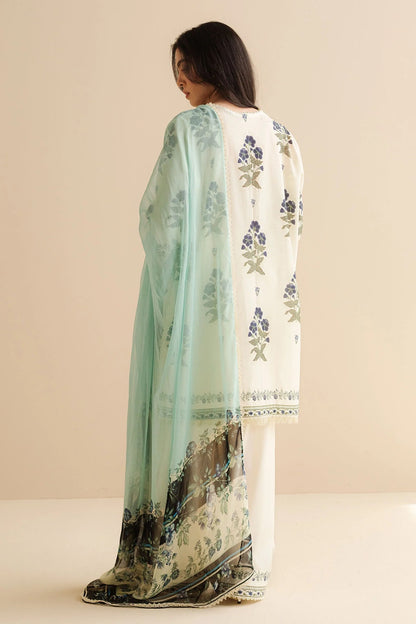 Original Factory Leftover Coco by Zara Shahjahan Digital Print Lawn - Raya-2B - TC-1313