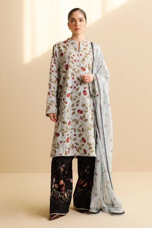 Original Factory Leftover Coco by Zara Shahjahan Digital Print Lawn - Rey-7B - TC-1303