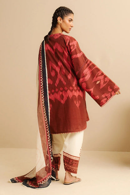 Original Factory Leftover Coco by Zara Shahjahan Digital Print Lawn - Sila-6A - TC-1304