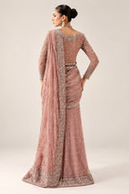 Maria.B. Heavily Embroidery Formal Chiffon Saree - TC-1818
