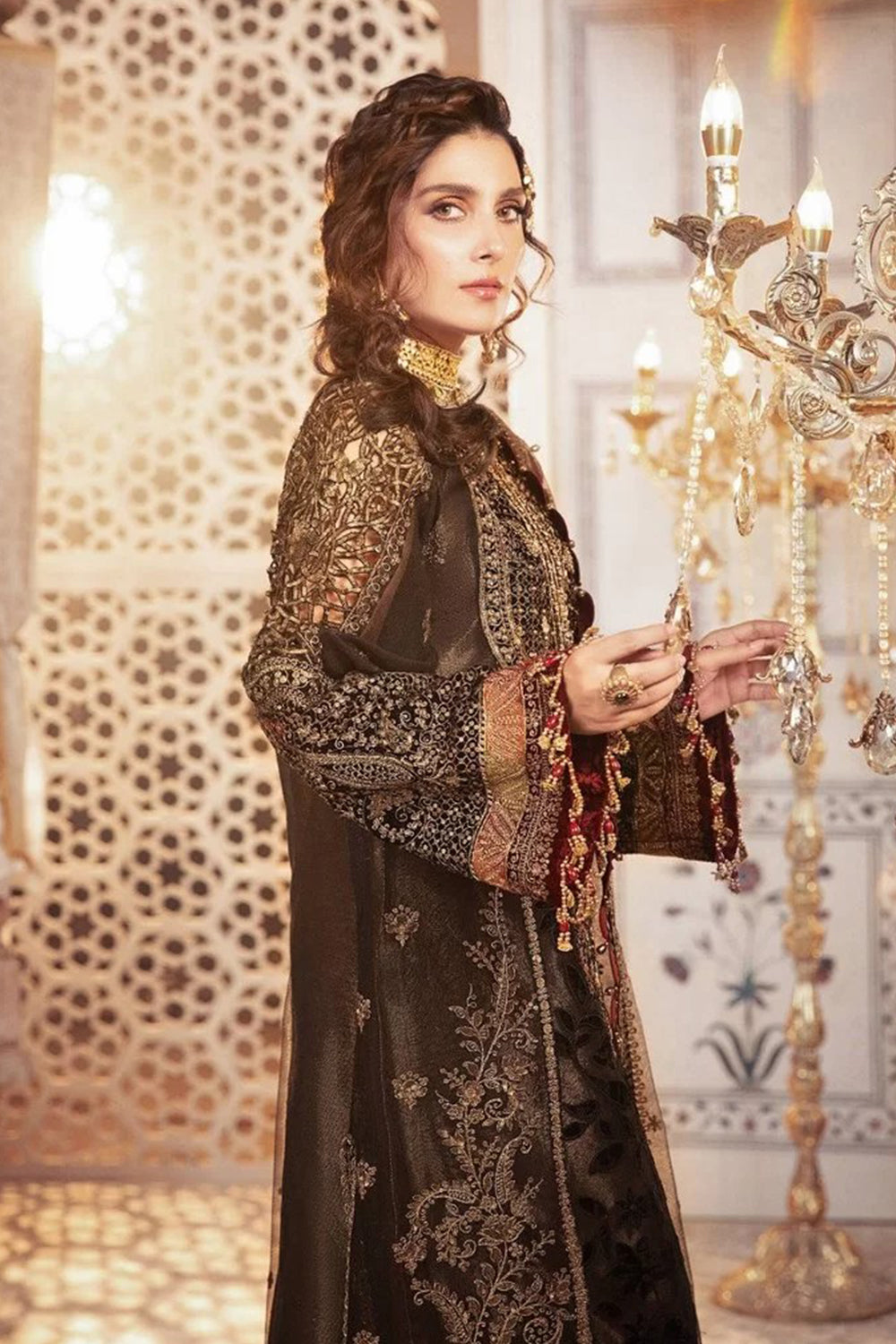 Maria B Embroidered Lawn Collection Design 1 Black - TC-619