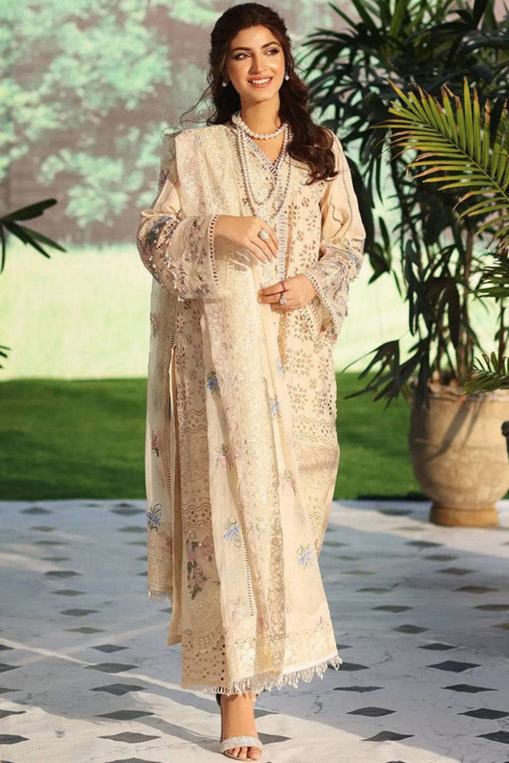 Elaf Festive Chikankari Lawn - ELC-07 HARMONY - TC-367