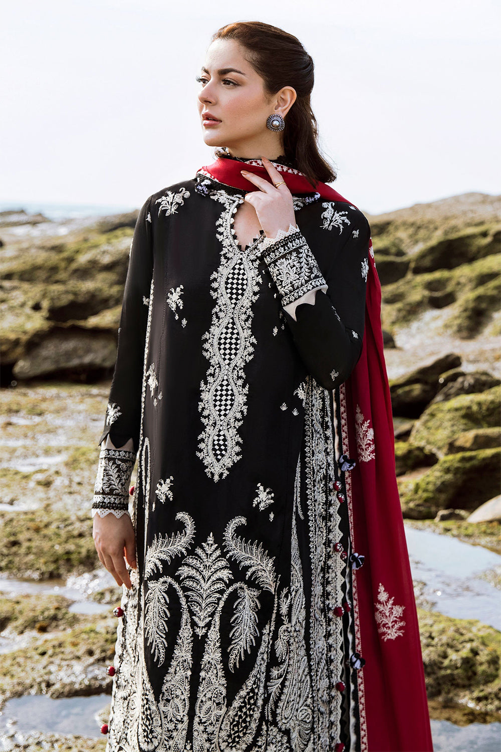 Zaha by Khadijah Shah Luxury Lawn - ISKELE (ZL23-01 A) - TC-402