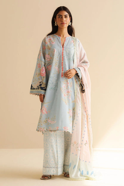 Original Factory Leftover Coco by Zara Shahjahan Digital Print Lawn - Vara-8B - TC-1300