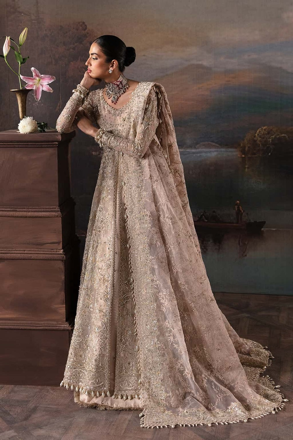 Afrozeh Brides Clara 582 | Luxury Wedding Maxi Dress 2025 - TC-1369