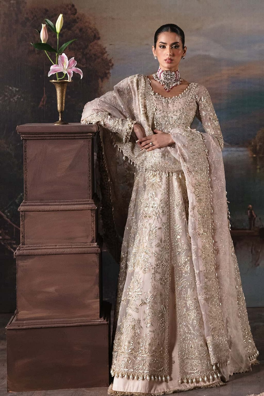 Afrozeh Brides Clara 582 | Luxury Wedding Maxi Dress 2025 - TC-1369